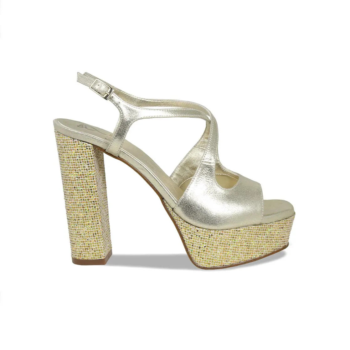 Royalty: Gold Suede & Glitter Ride Friendly Soft Insole