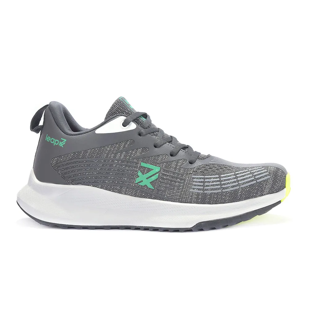 low - top Leap7x Grey Lacing Sports Running Shoes For Men RW-14 By Liberty