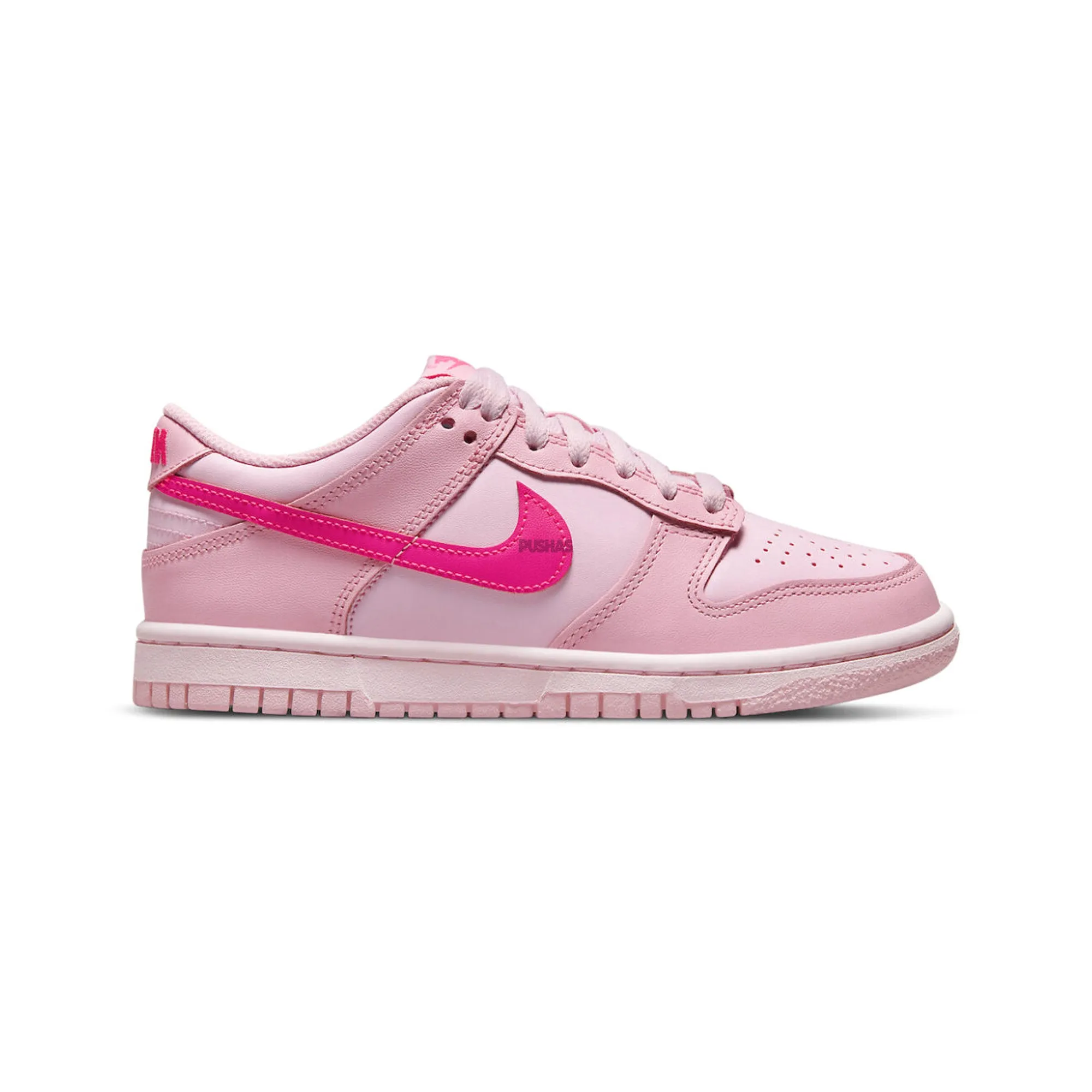 Nike Dunk Low 'Triple Pink' GS (2022) Anatomically Shaped Footbed Torsion Stability