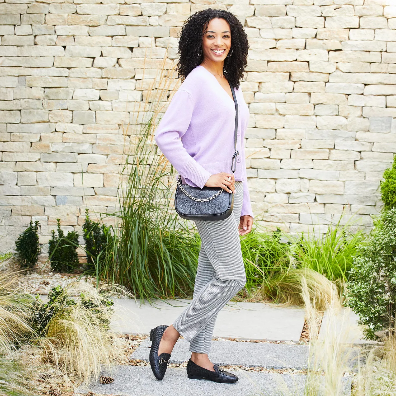 Trinity: Black Leather Weave Scandi Clean Breath Comfort