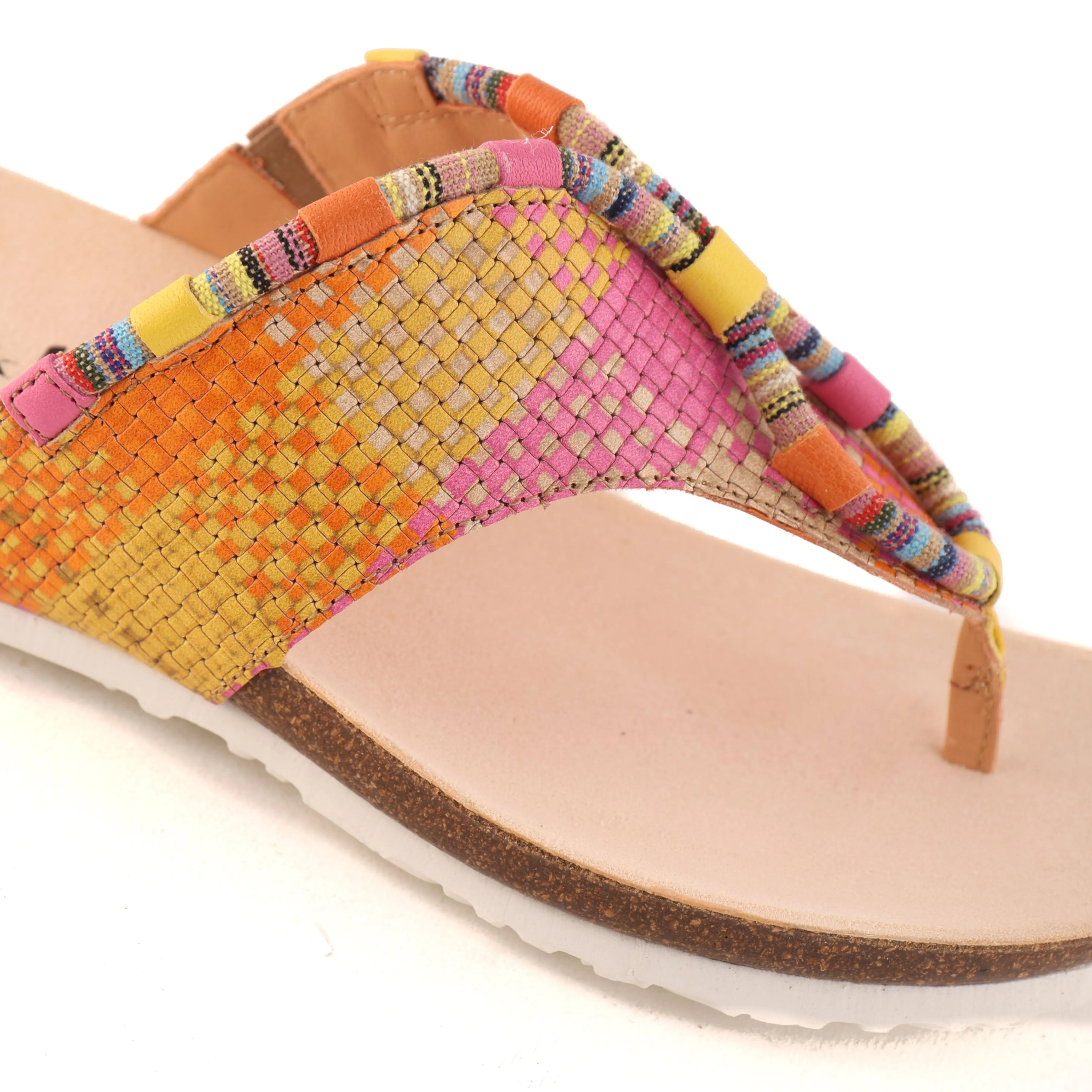 TYSON Yellow Multi Sleek Flats