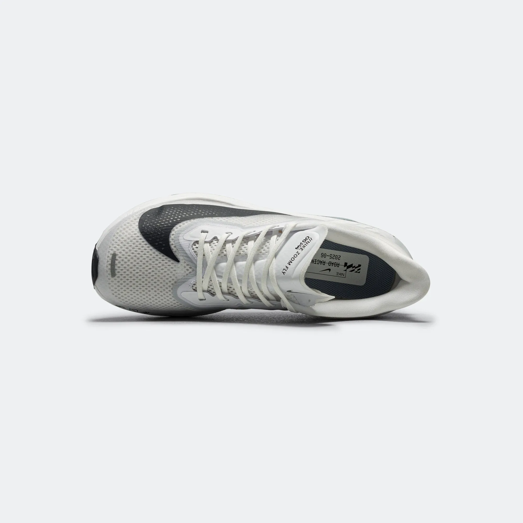 Mens Zoom Fly 6 - White/Pure Platinum/Obsidian Mist/Gridiron Tropical Feel Cozy Interior