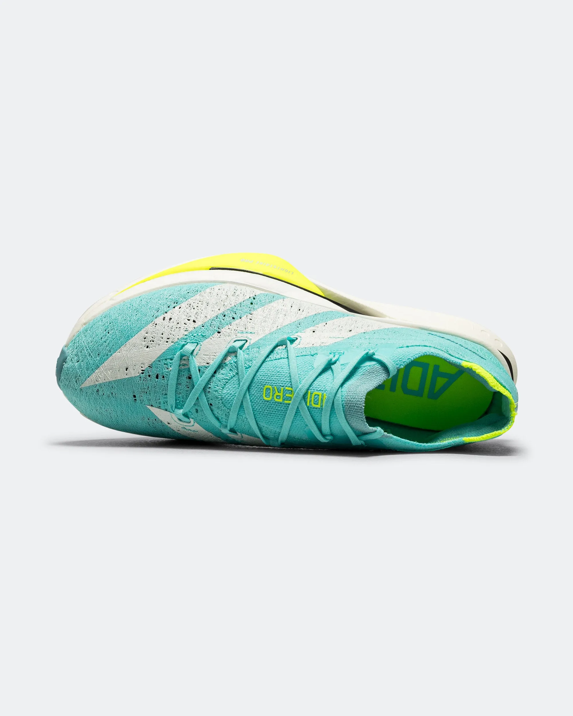 Trail Walk Non Marking Outdoor Unisex Adizero Prime X3 Strung - Flash Aqua/Zero Metalic-Lucid Lemon