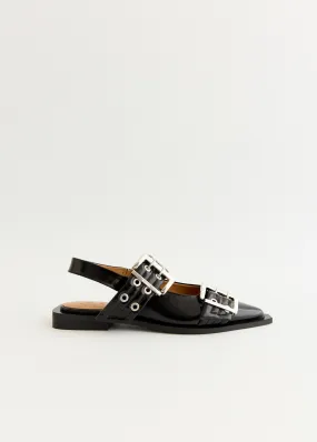 Chunky Buckle Ballerinas Ankle friendly Long Standing