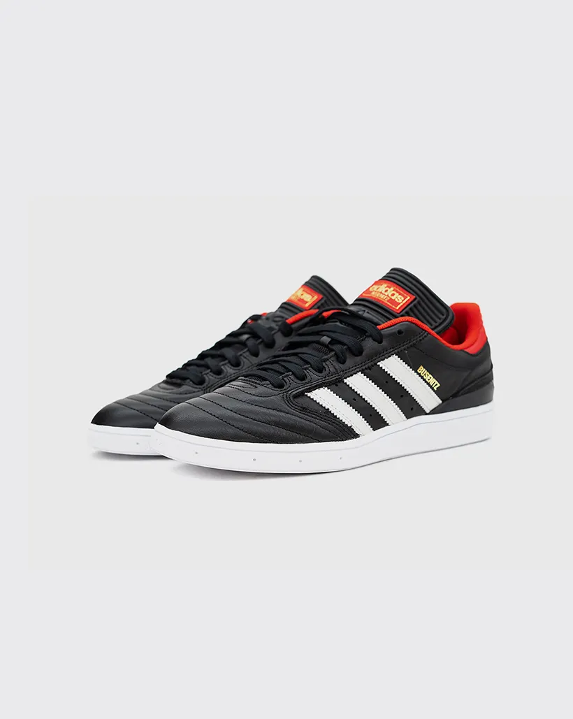 Cozy Design Prairie Run Adidas Busenitz Shoe - Black/Scarlet