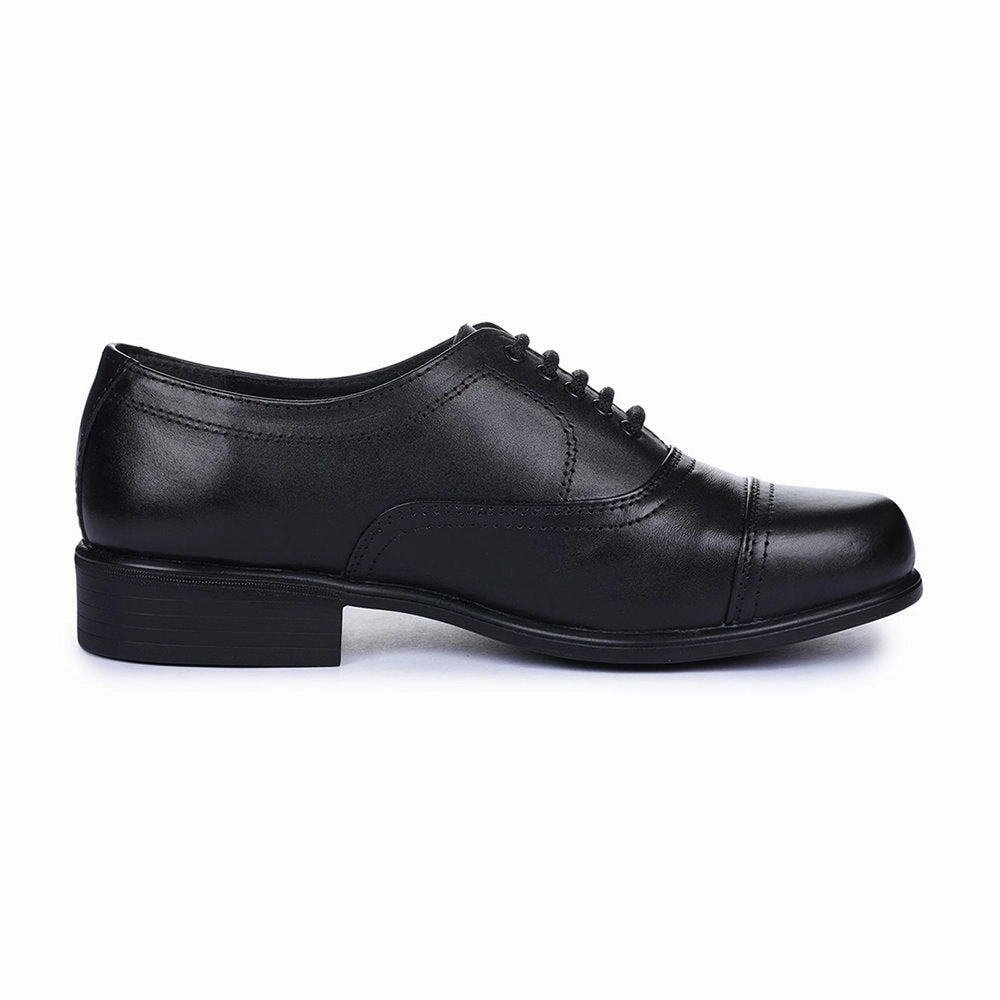 Smooth Form Client Meeting Stylish Lace-up Shoes Fortune Black Classic Oxford Shoes For Men 7168-03 By Liberty