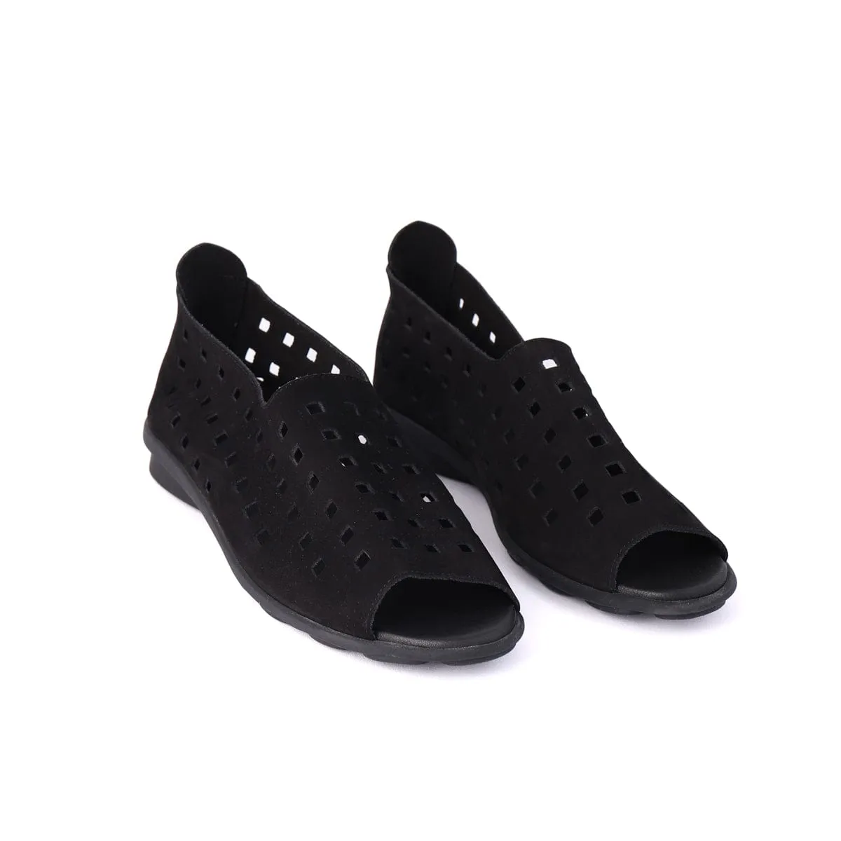 Lightweight Outsole Chic Vacation Footwear DRICK Black Nubuck
