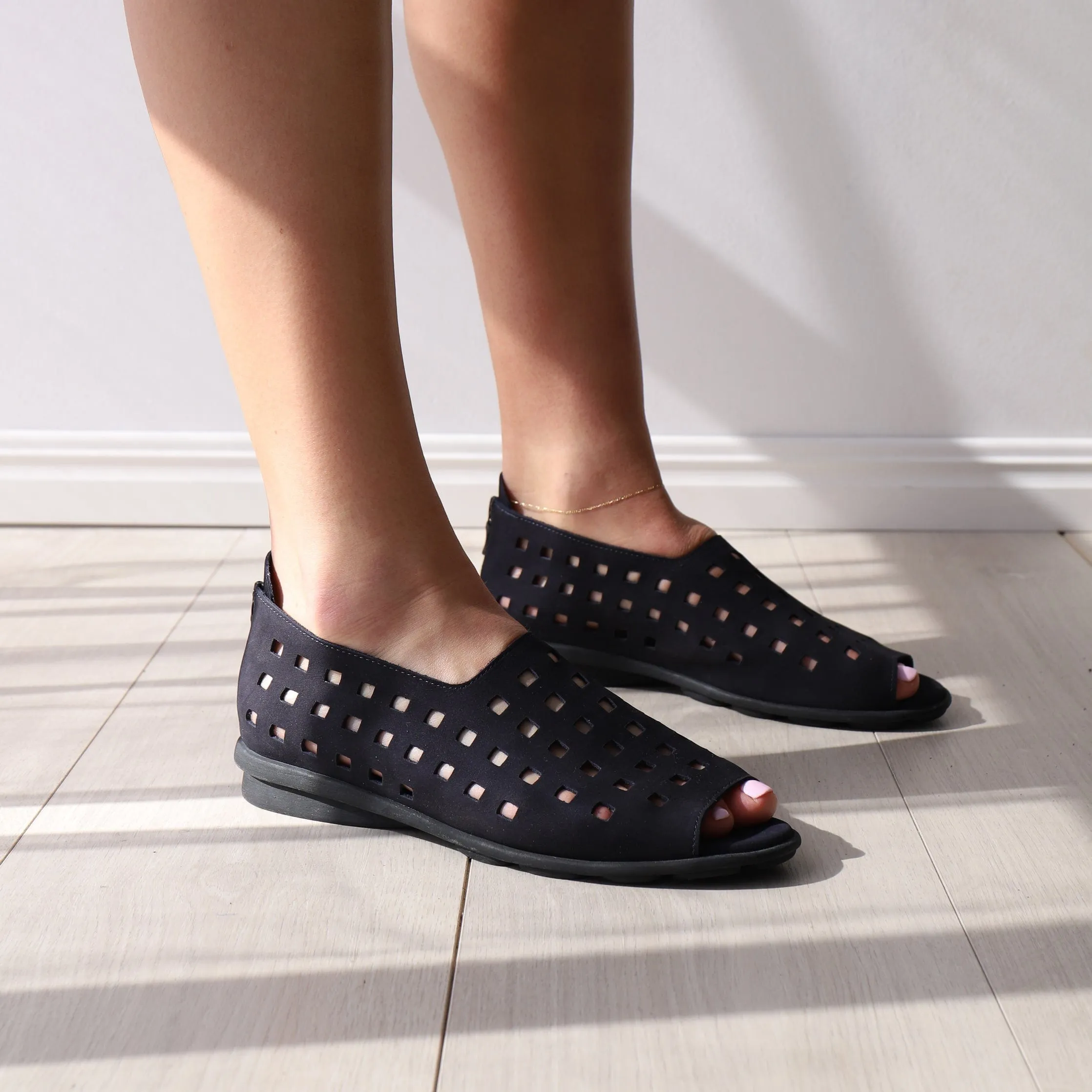 Memory foam insole Bare Motion DRICK Black Nubuck