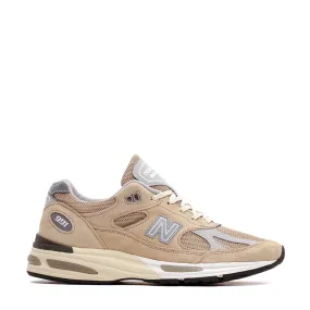 Anti Slip Tread Pattern AntiSlip New Balance Unisex Made in UK 991v2 Cuban Sand U991BE2