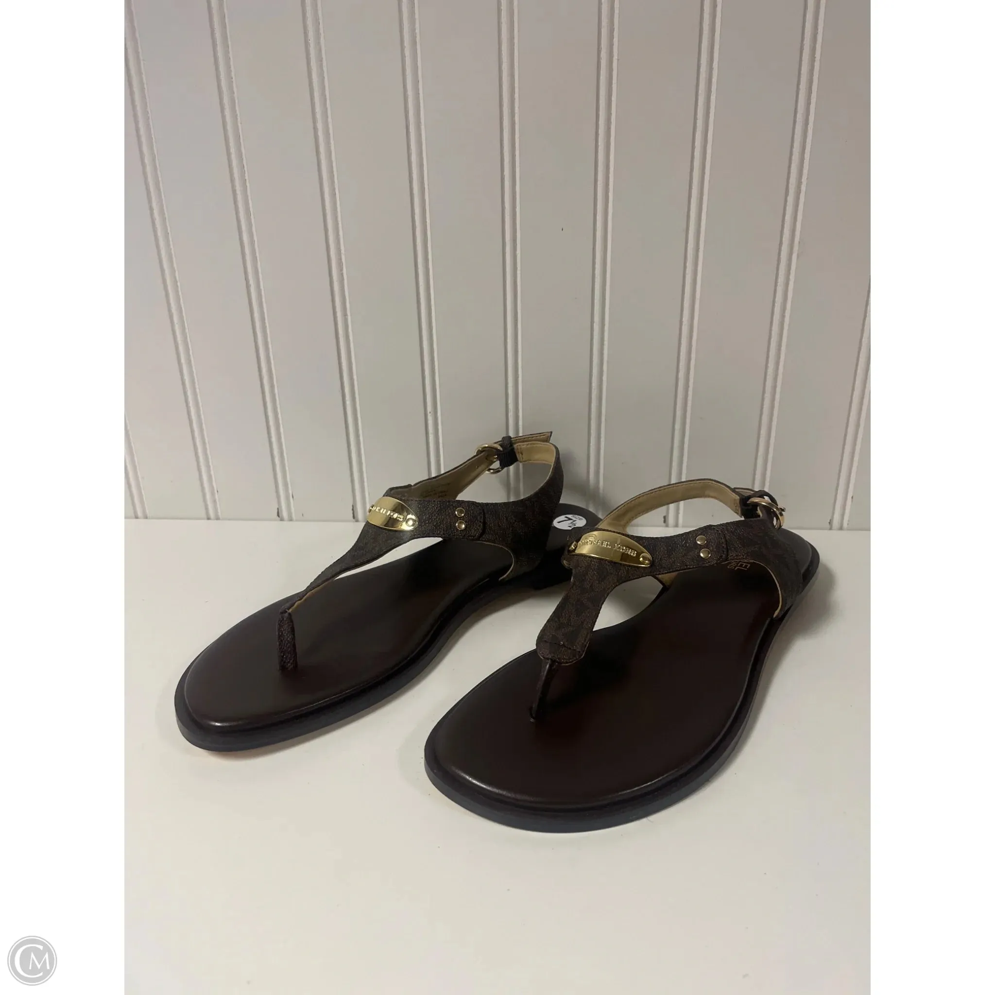 Sandals Designer By Michael Kors In Brown, Size: 7.5 Quick Hike