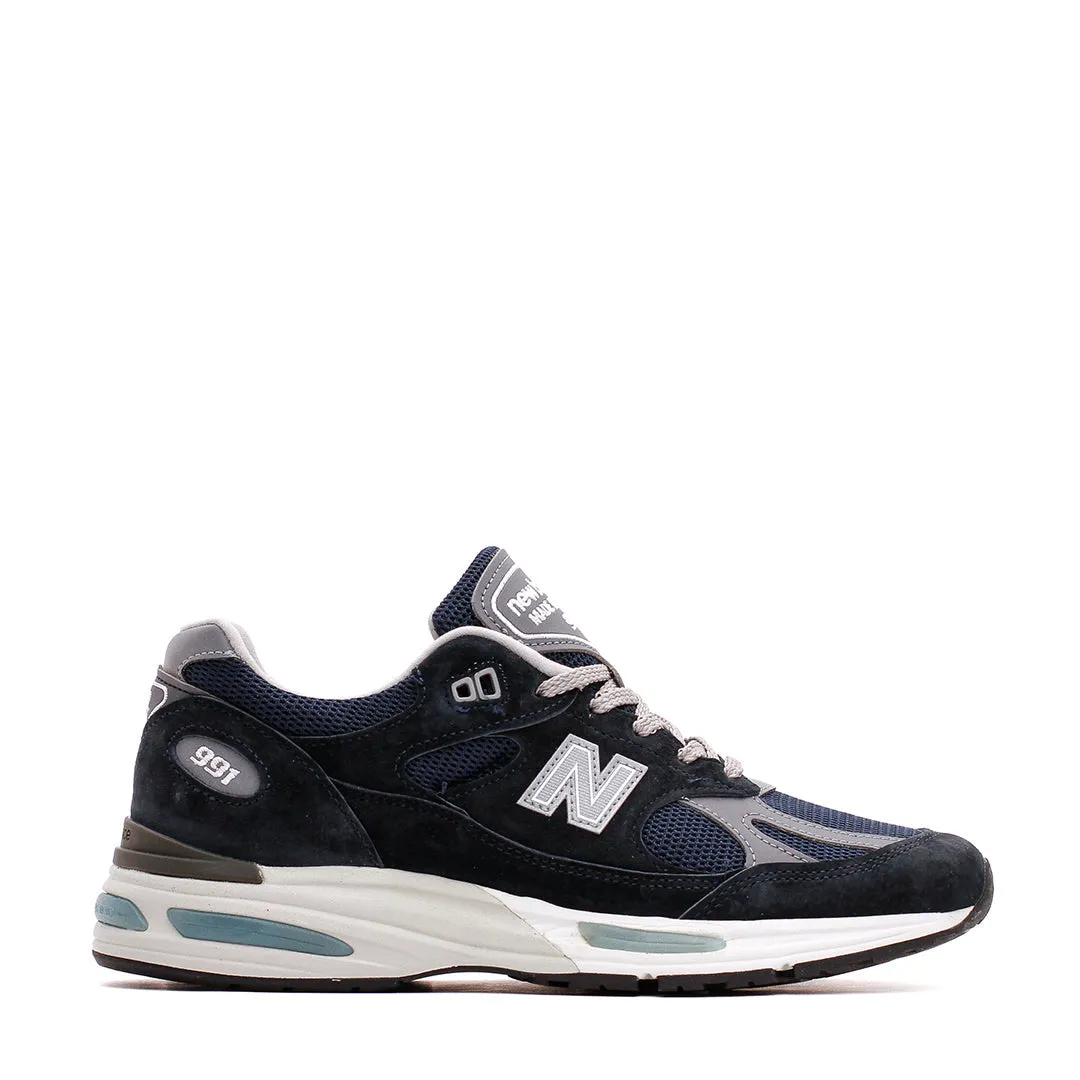 New Balance Unisex 991v2 Dark Navy Made In UK U991NV2 Hyper Burst Cushion