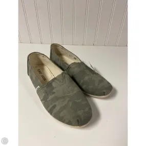 Creek Hike LightweightUpper Shoes Flats By Toms In Camouflage Print, Size: 7