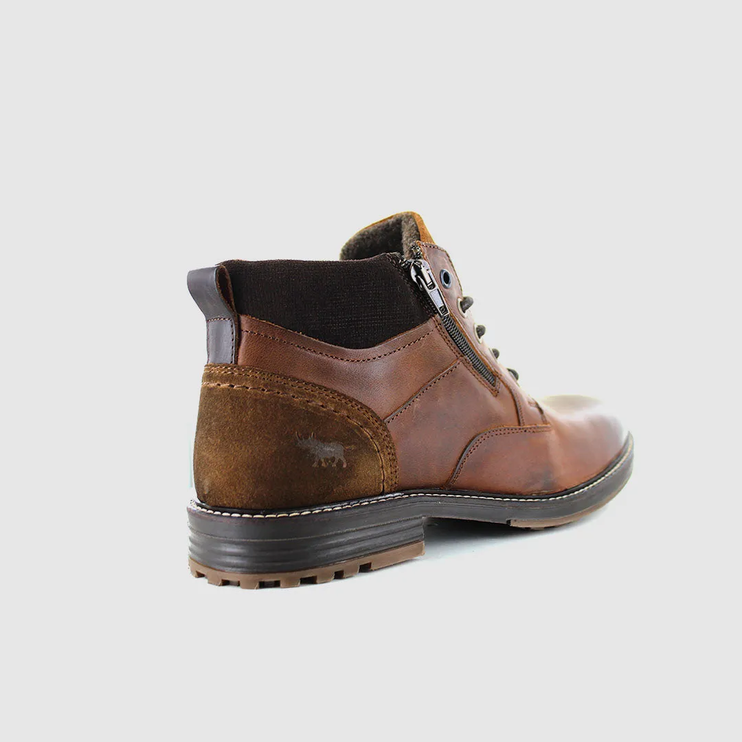 Nash Lace Up Boots Cognac Anti Odor Urban Commute Casual Wear