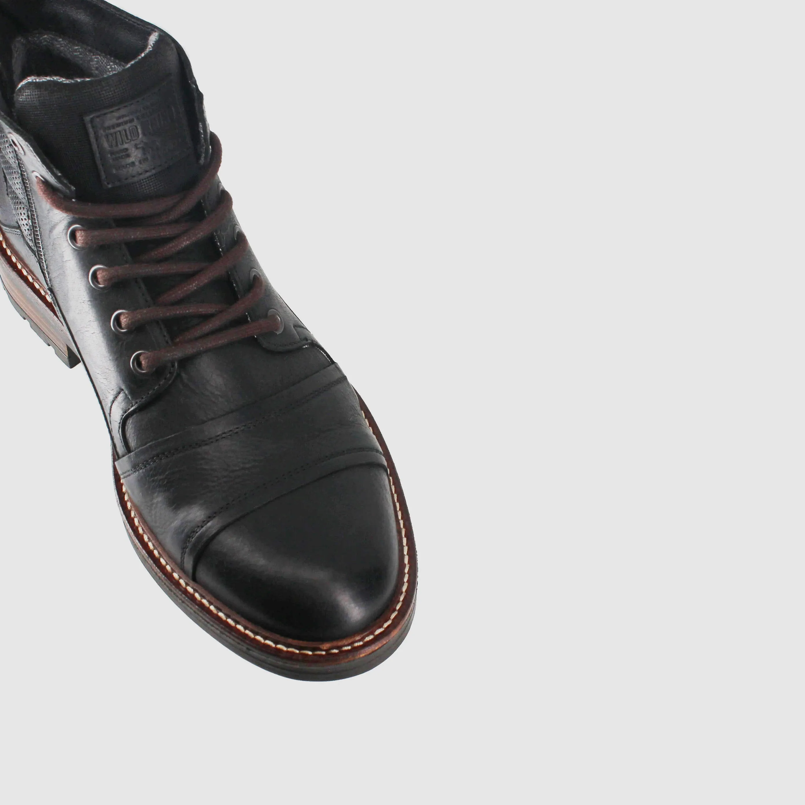 Indiana Lace Up Boots Black Lace-Up Design Storm Wear