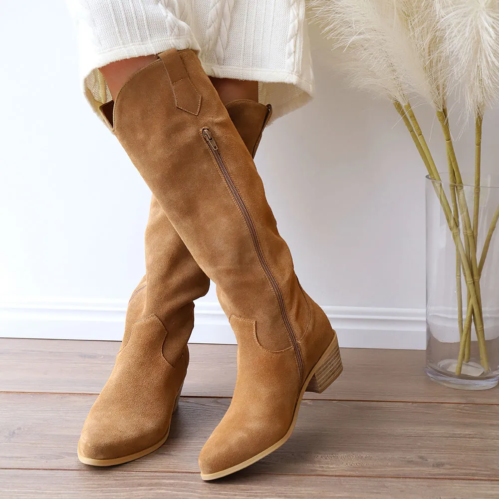 RIPLEY Whisky Suede Slip Resistant Hiking Trails