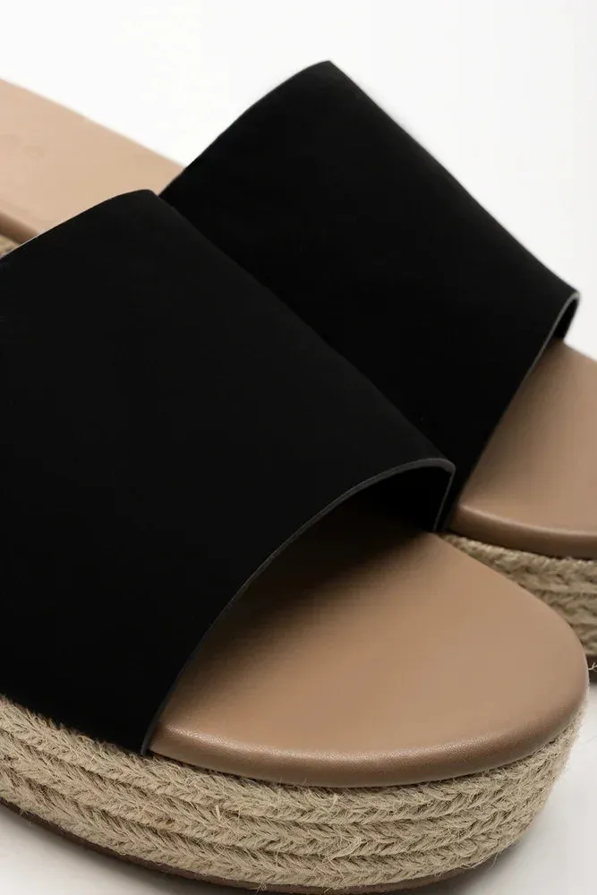 Wedge Mule Sandal Black Youth Glow