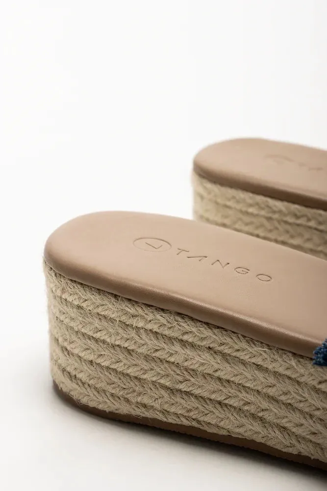 Stylish Sandals All-day Comfort Wedge Mule Sandals Blue