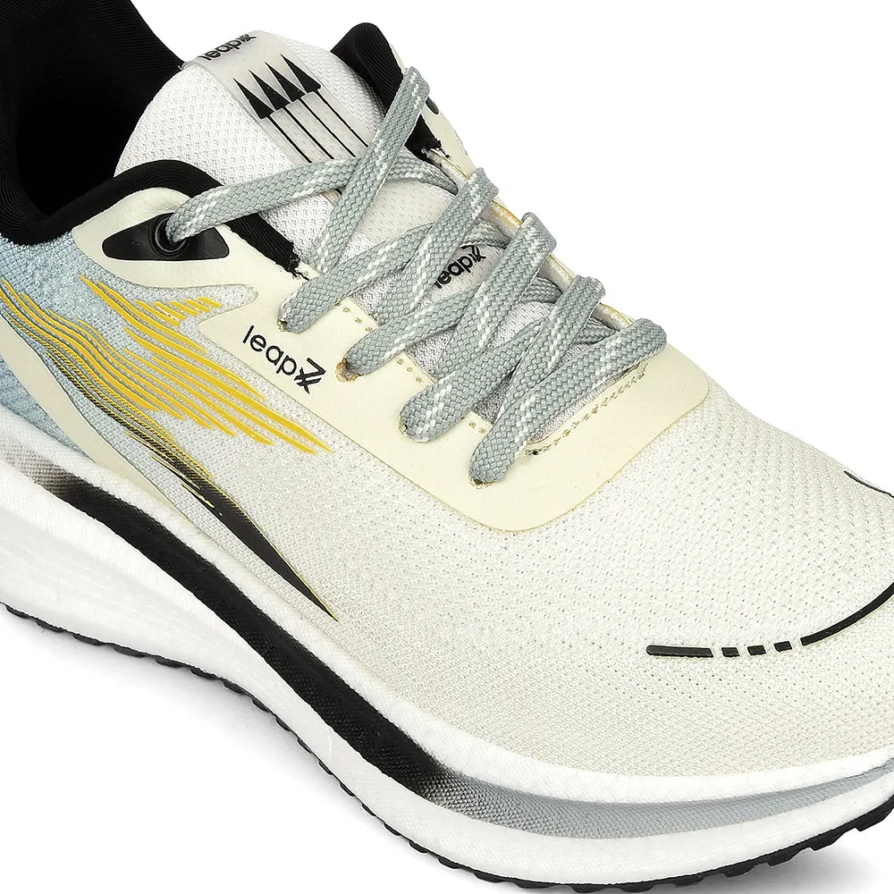 Leap7x Mustard Sports Lacing Running Shoes For Men WASHINGTON By Liberty Heel Pressure off - road running shoe capability