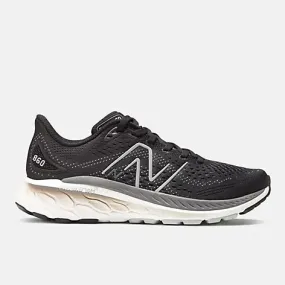 New Balance Women's 860v13 (Black/White & White/Gold) Seam Free Construction cushioned midsole running shoes