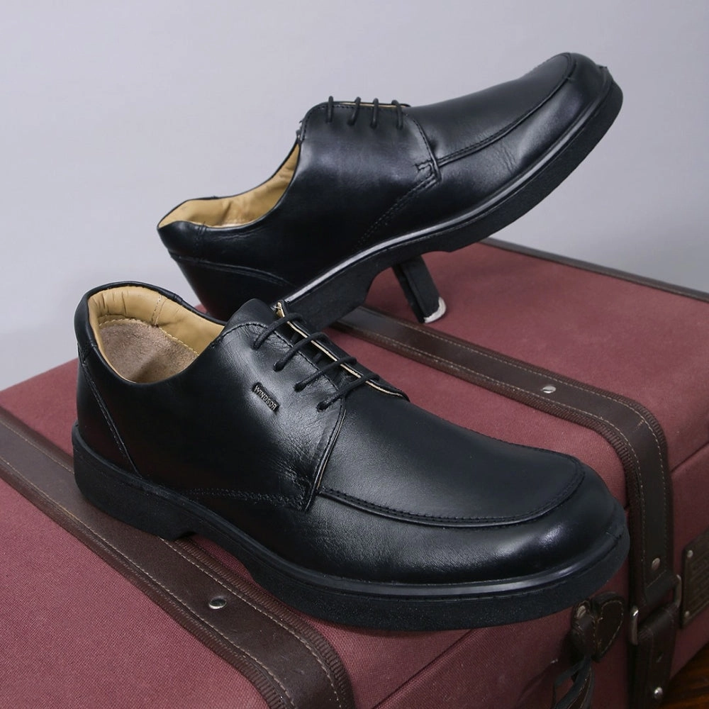 Tailored Silhouette Sharp Dresser Windsor Black Lacing Formal Shoes For Men 2046-01 By Liberty