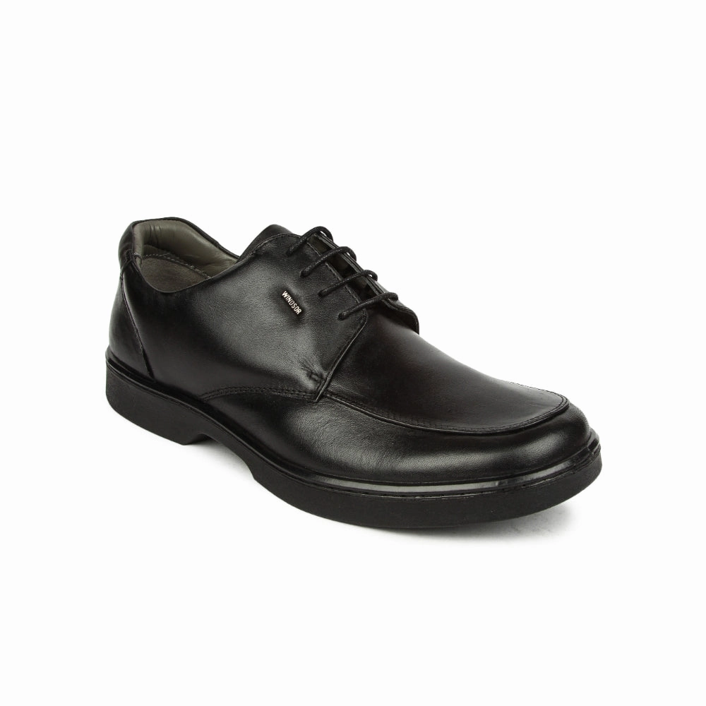 Polished Oxfords Windsor Black Lacing Formal Shoes For Men 2046-01 By Liberty