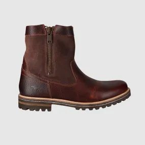 Biking Trip Protective Finish Mountain Climber Wint Zip Up Boots Rust