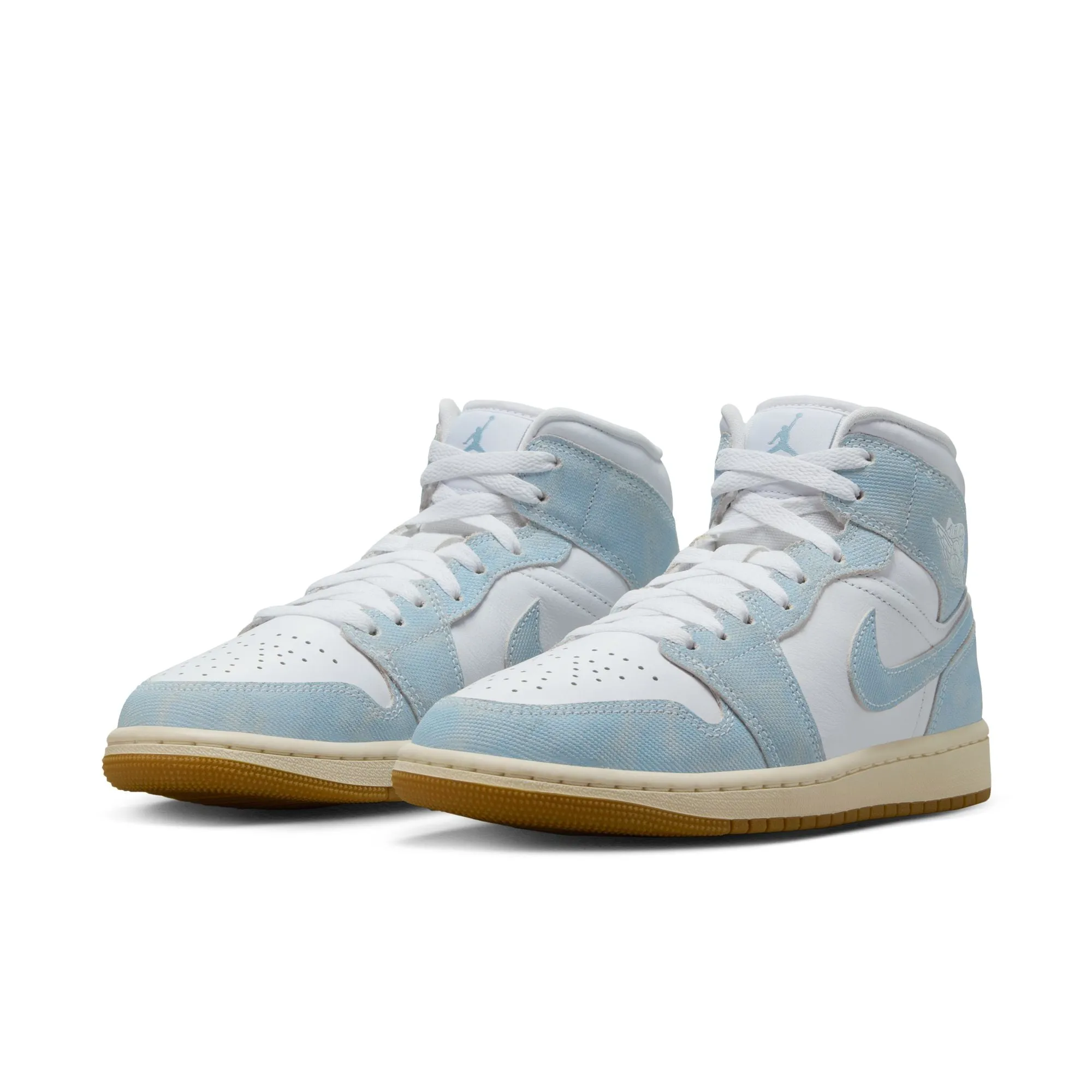Wmns Air Jordan 1 Mid SE Breathable Perforations Fit Support