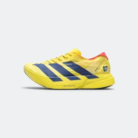 Parkour Step All Terrain Traction Womens Adizero Adios Pro 4 - Lucid Blue/Pure Sulfur-Lucid Red