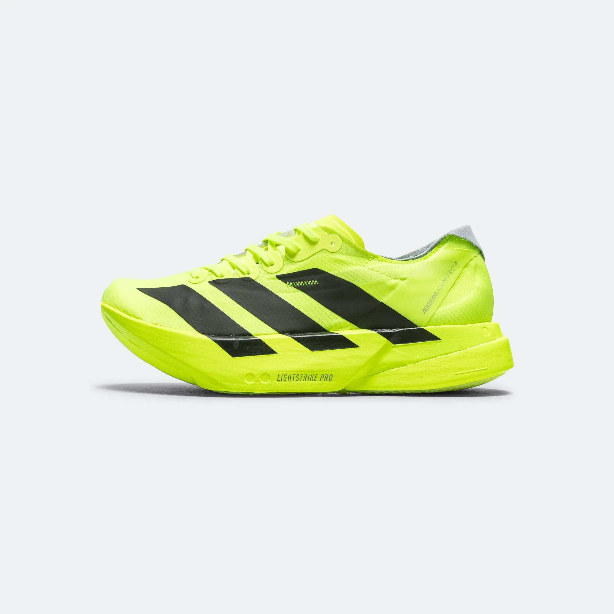 Transit Wear Ergonomic Fit Womens Adizero Adios Pro 4 - Lucid Lemon/Core Black-Halo Silver