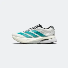 Womens Adizero Boston 13 EQT - Cloud White/Pure Teal-Grey Clean Line Steady Hike