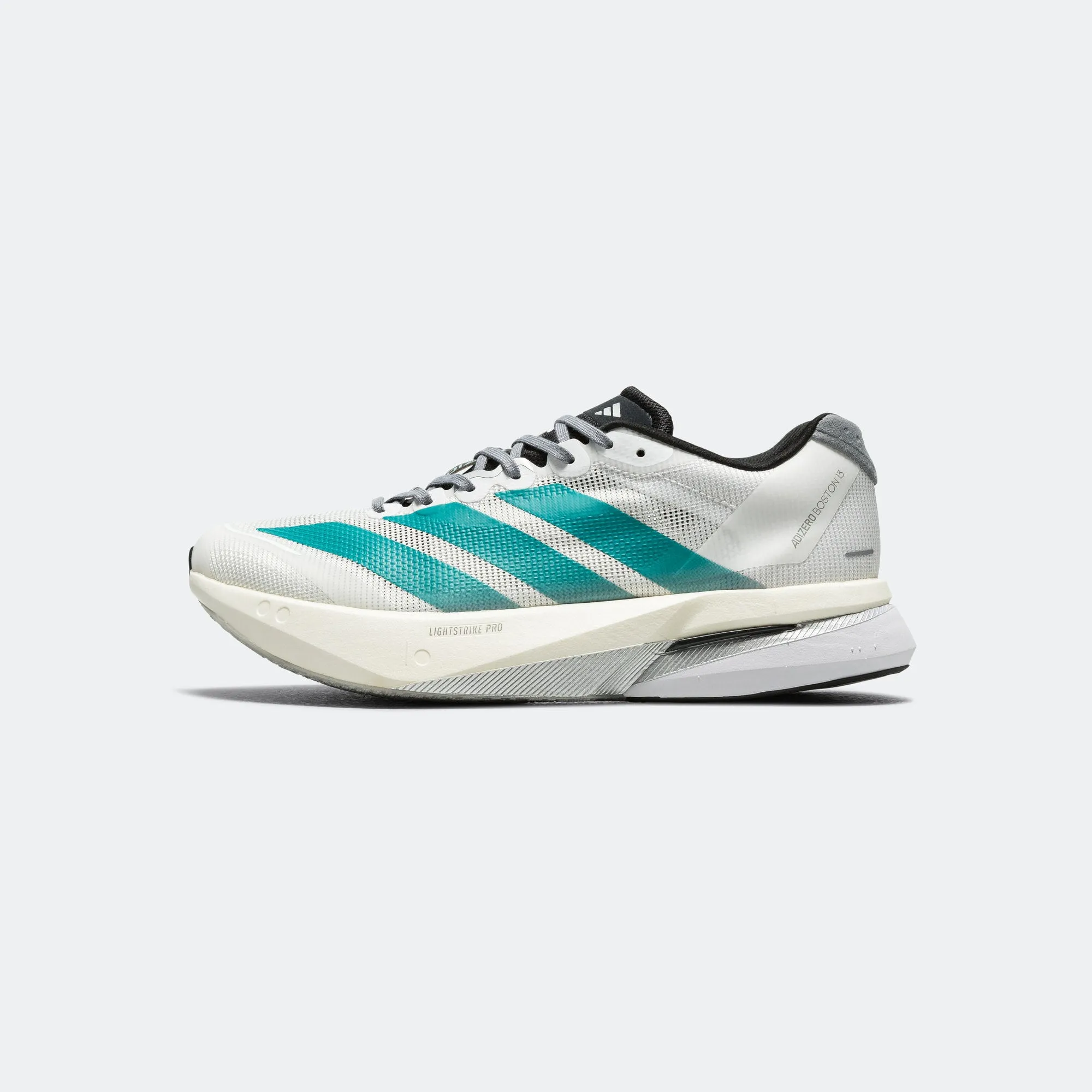 Womens Adizero Boston 13 EQT - Cloud White/Pure Teal-Grey Clean Line Steady Hike