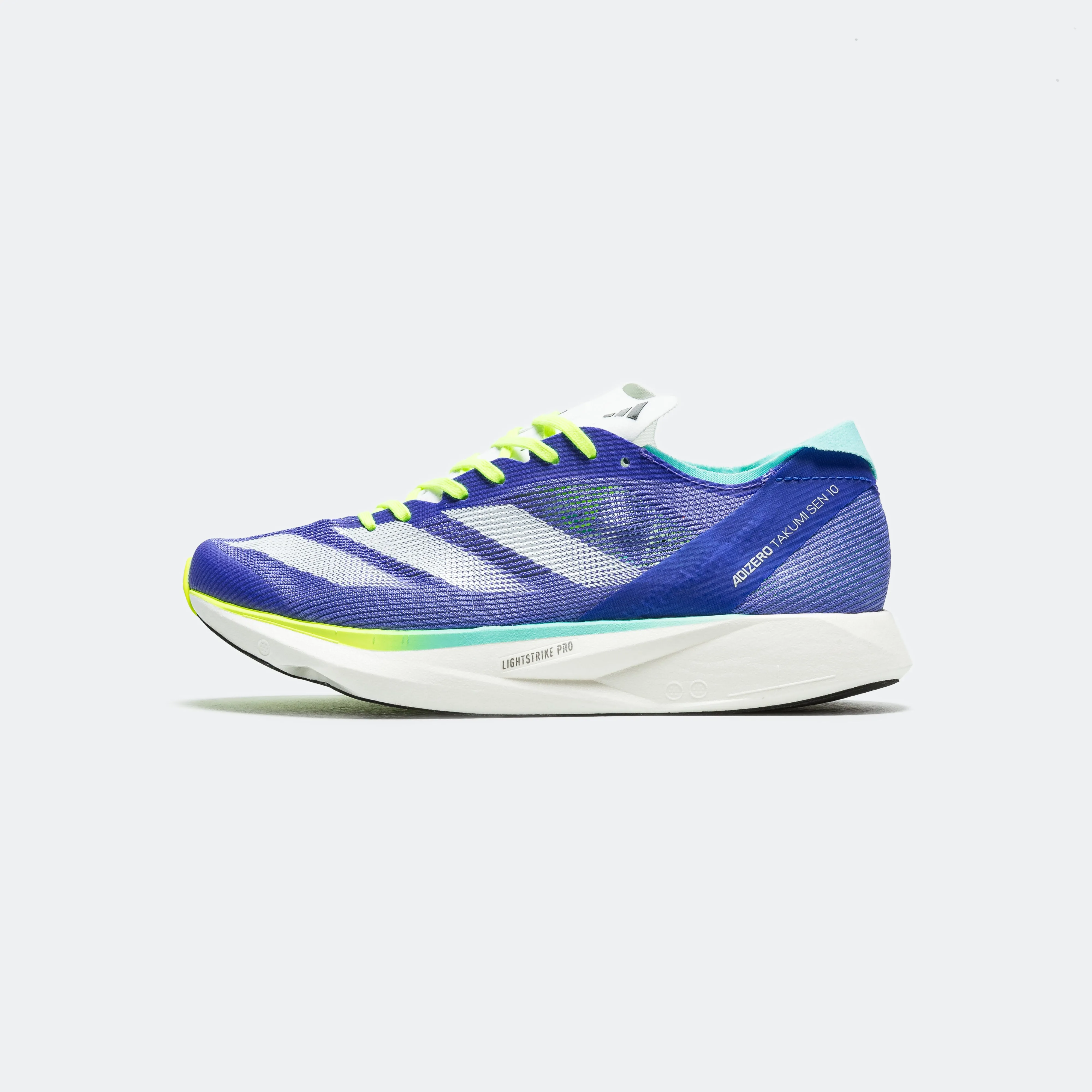 Flexible Steps Womens adizero Takumi Sen 10 - Cobalt Blue/Zero Metalic-Lucid Lemon