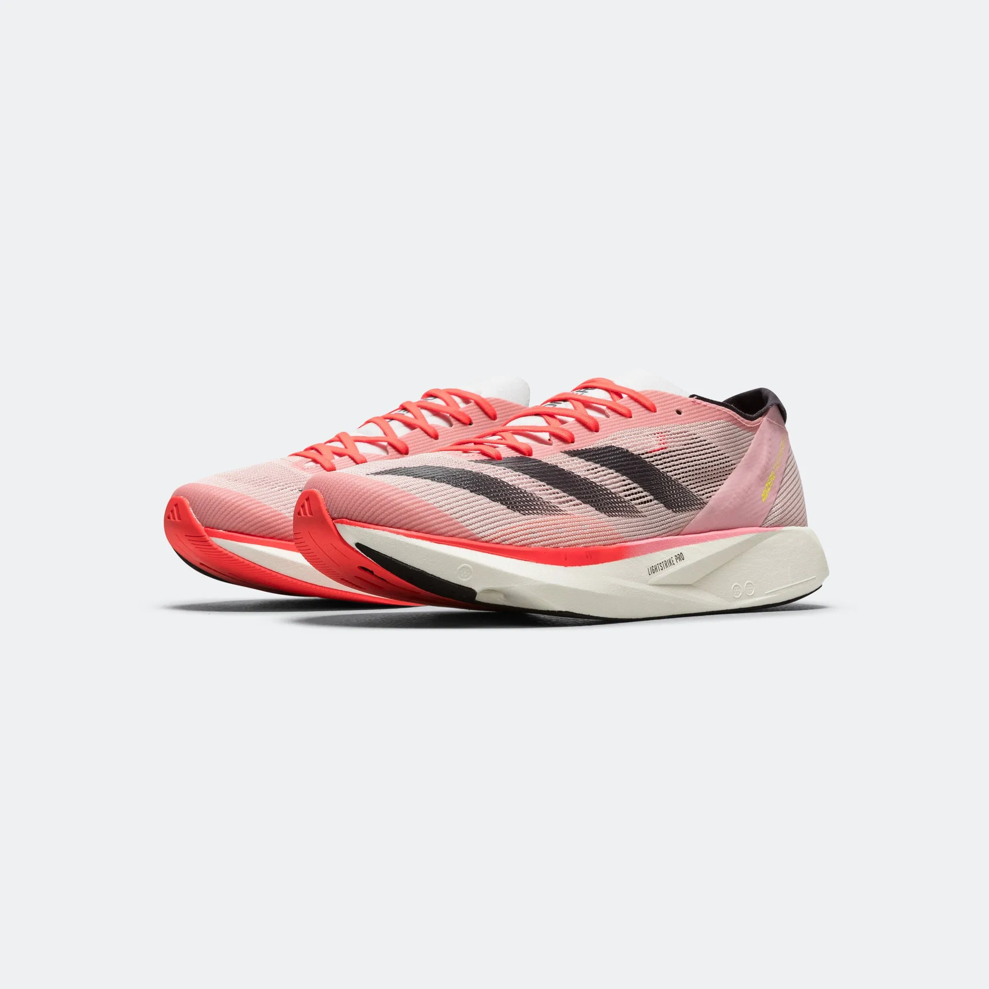 Womens Adizero Takumi Sen 10 - Pink Spark/Aurora Met-Sand Pink Cloud Step Elastic upper