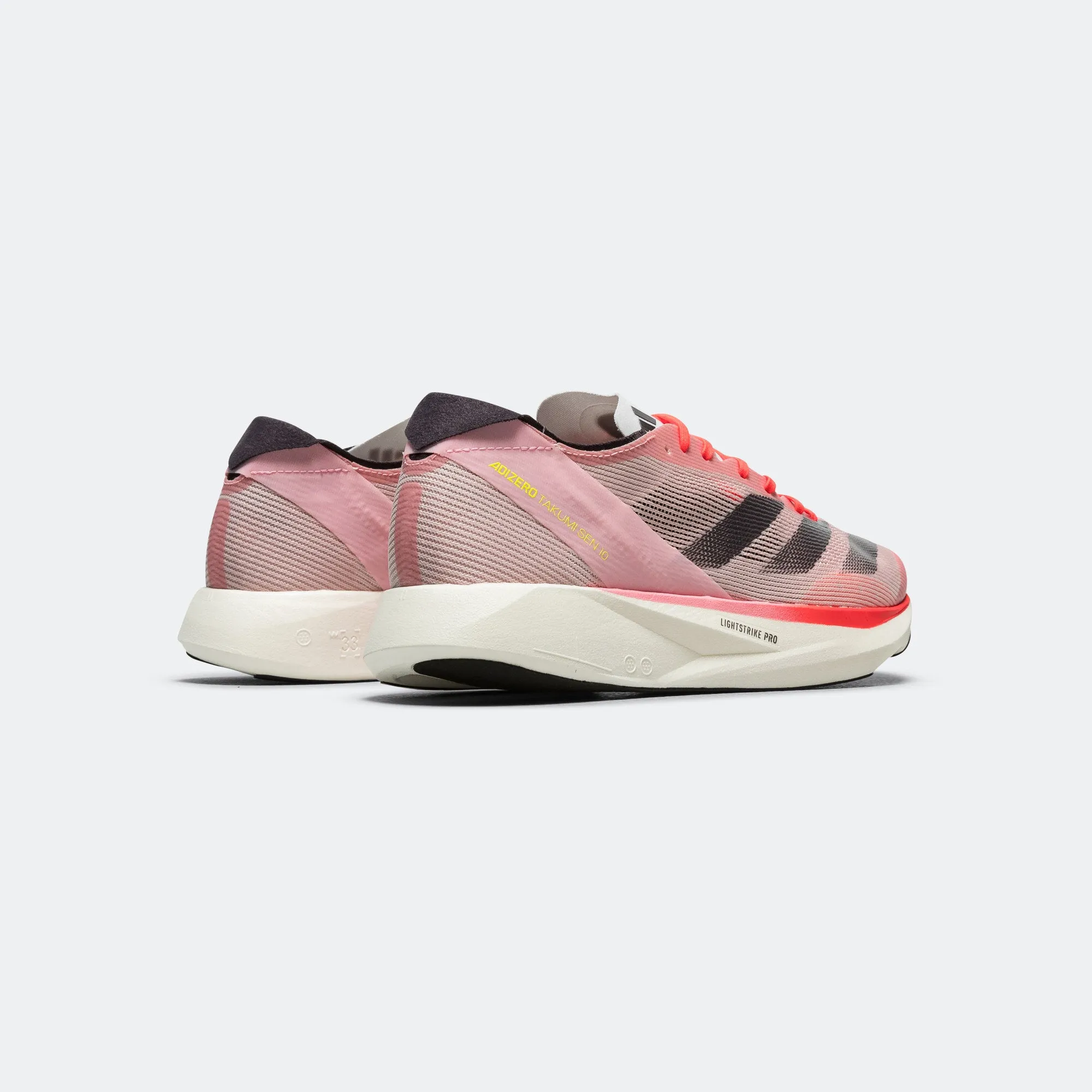 Minimalist Design Philosophy Womens Adizero Takumi Sen 10 - Pink Spark/Aurora Met-Sand Pink