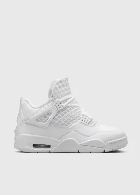 Step Lightly Women's Air Jordan 4 Net 'Triple White' Sneakers