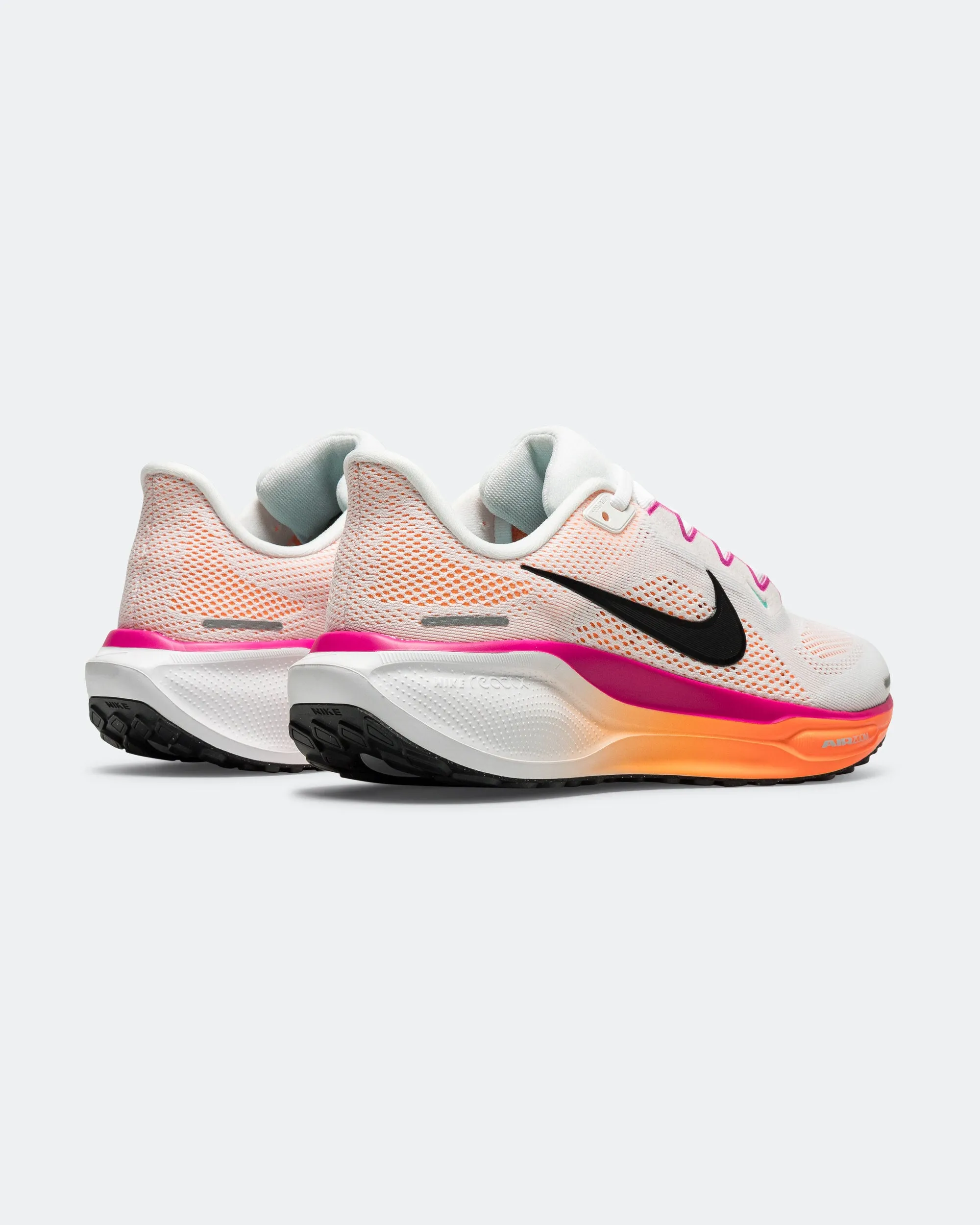 Womens Air Zoom Pegasus 41 - White/Black-Fire-Pink-Orange Pulse Retro Tone