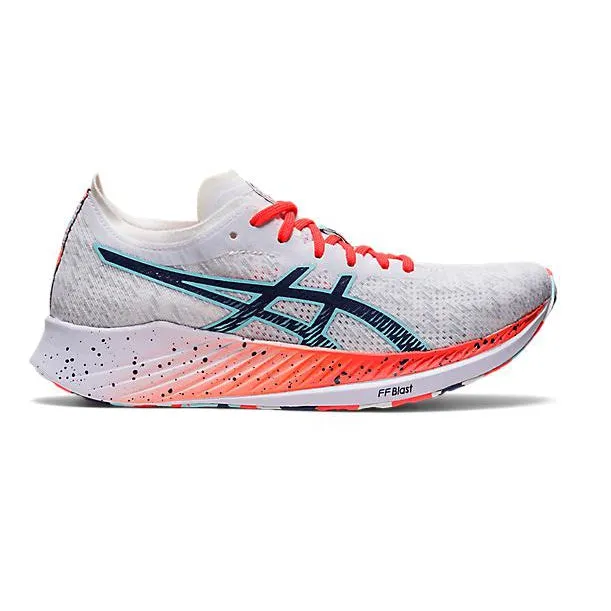 Women's Asics Magic Speed running in a beam bridge area shoes