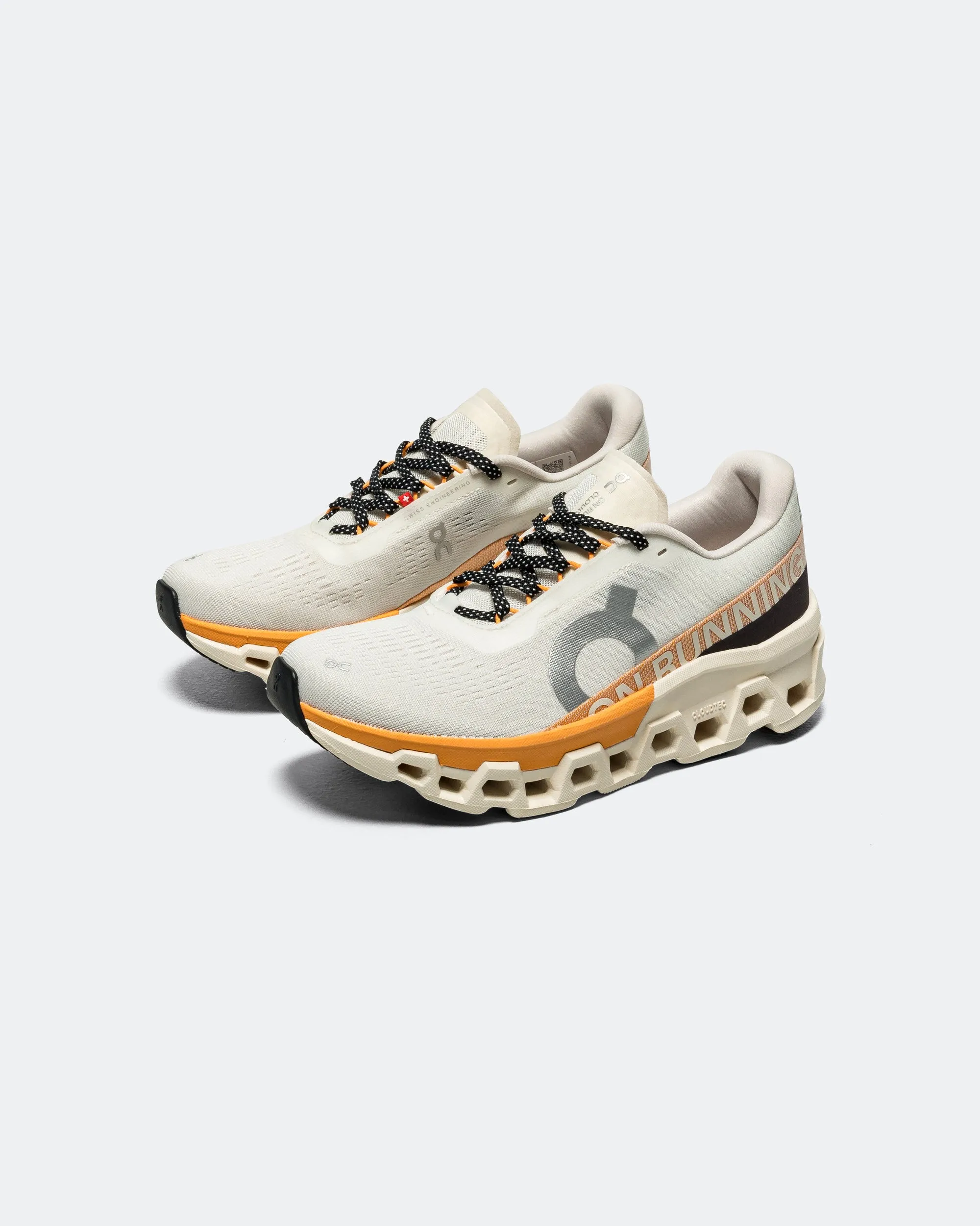 Tear Resistant Upper Neutral Look Womens Cloudmonster 2 - Ivory/Tangerine