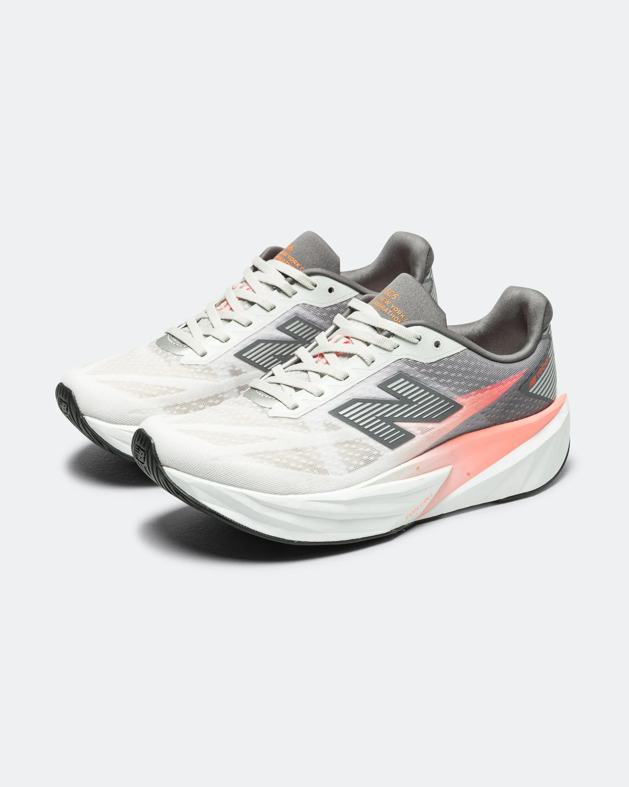 Womens FuelCell Rebel v5 NYC Marathon - Grapefruit/Grey Matter-Poppy Comfort Walk Easy Layer