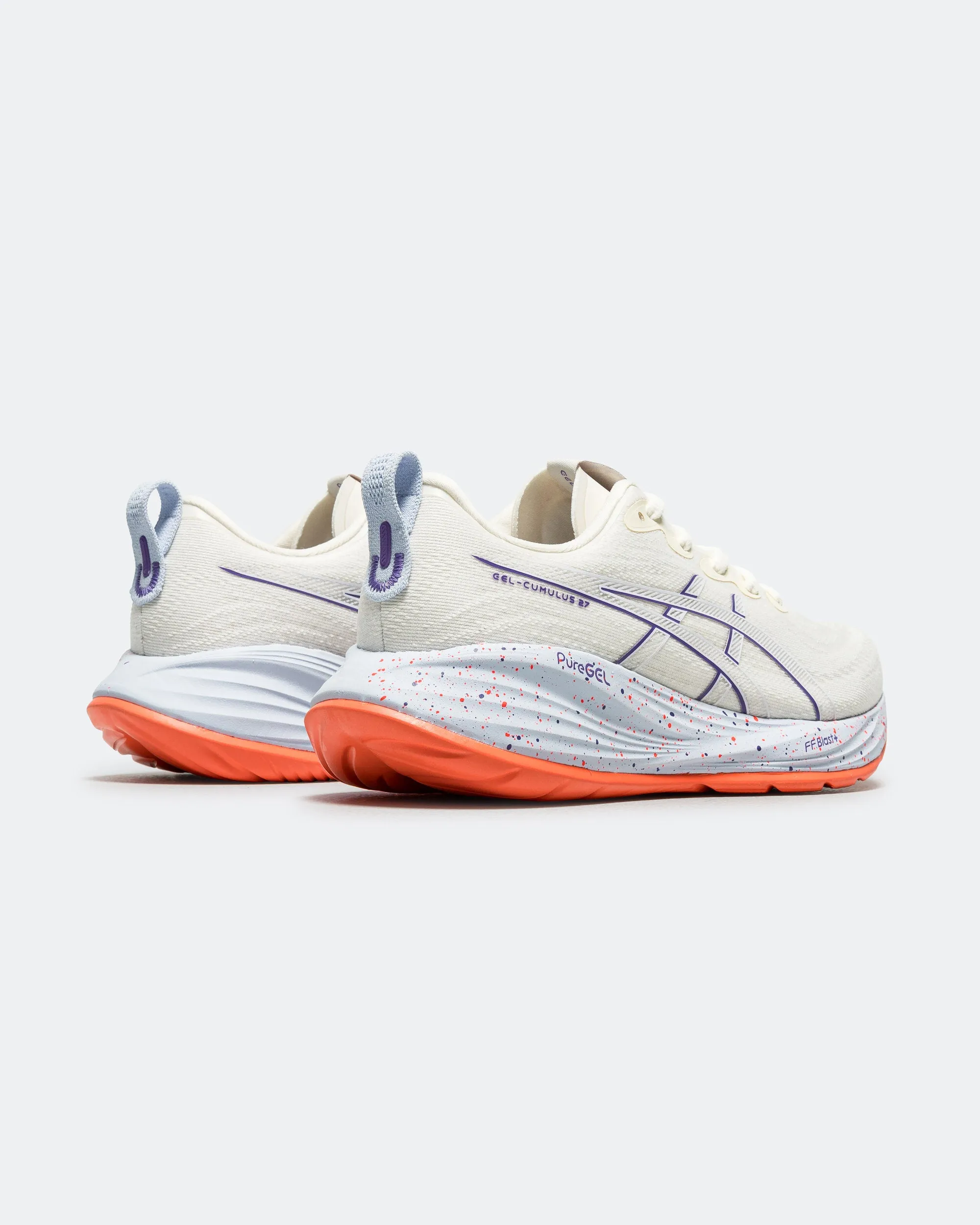 Coffee Walk Rubber Tread Pattern Womens Gel-Cumulus 27 Tokyo - Cream/Edo Purple