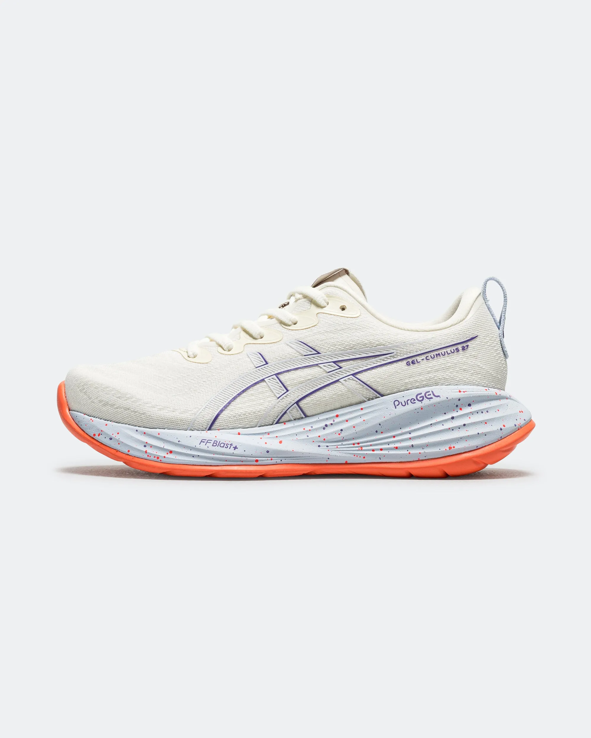 No Tie Fit Womens Gel-Cumulus 27 Tokyo - Cream/Edo Purple