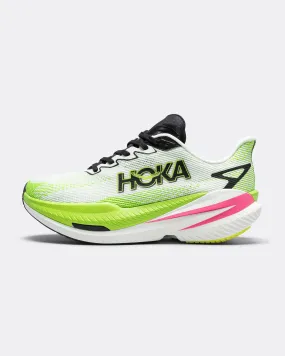 Womens Mach X 3 - White/Neon Lime Soft Step