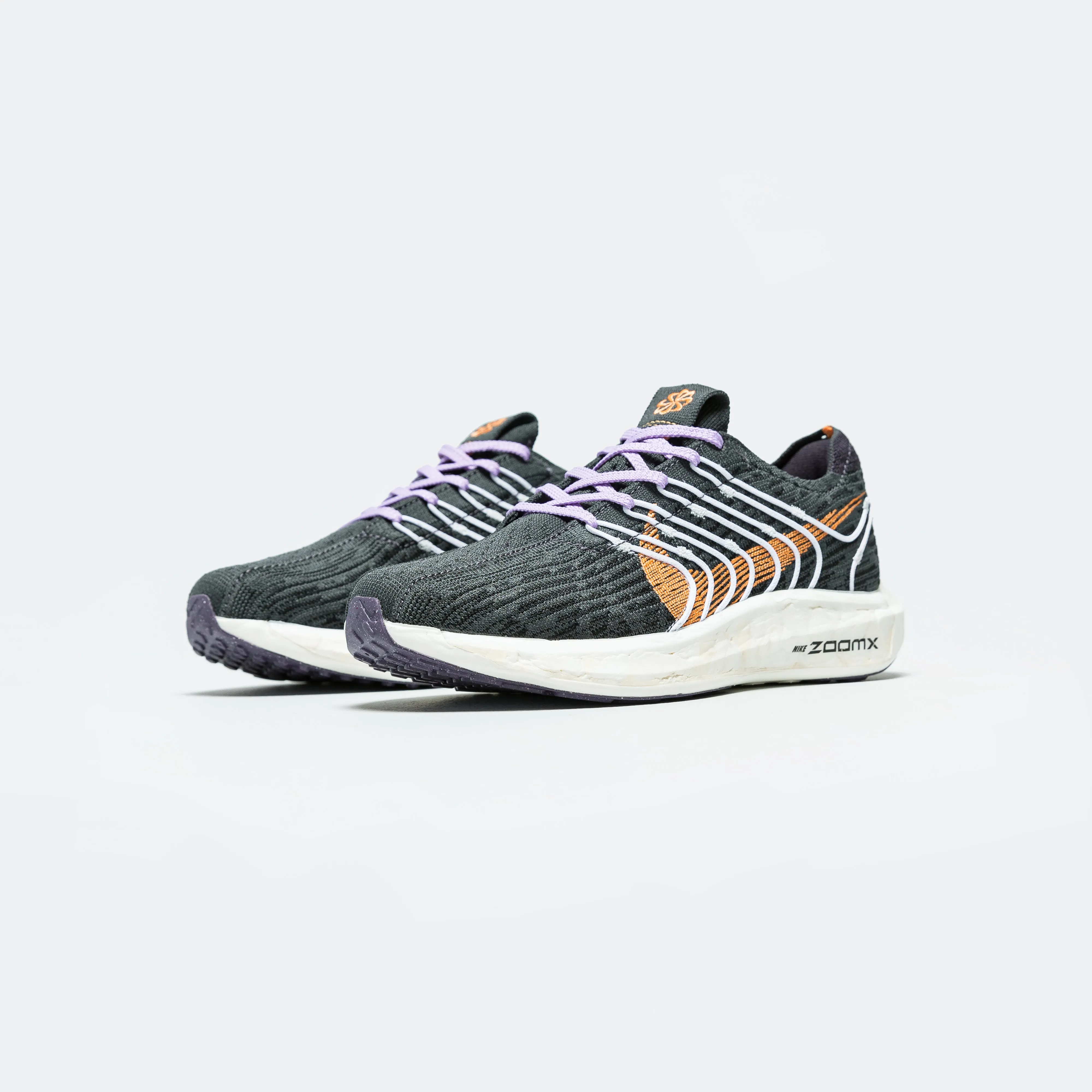 Womens Pegasus Turbo Next Nature - Black/Peach Cream-Anthracite-Cave Purple Glide Step Fog Step