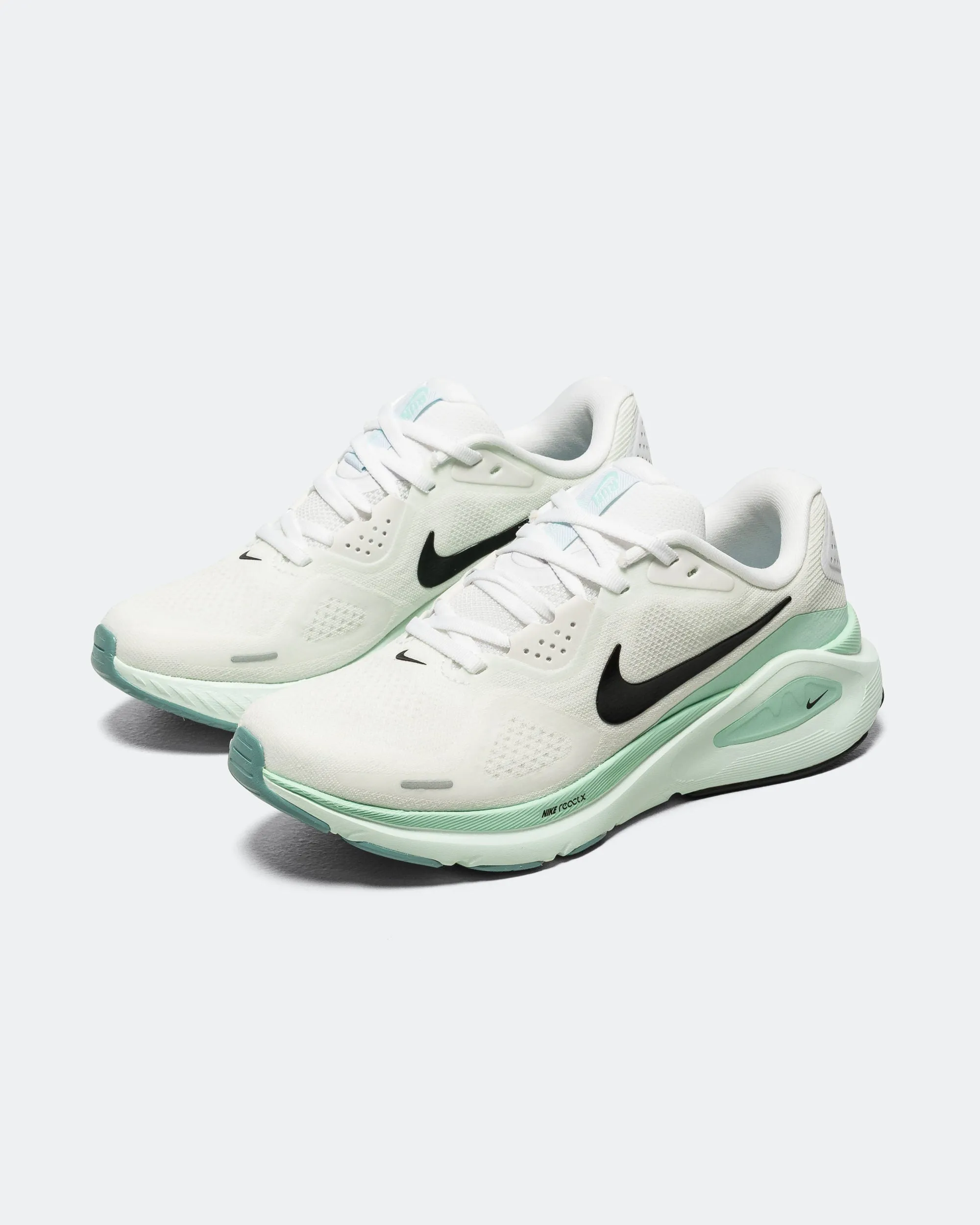 Womens Structure 26 - White/Black-Barely Green-Mint Foam Dribble Hike Slip Control