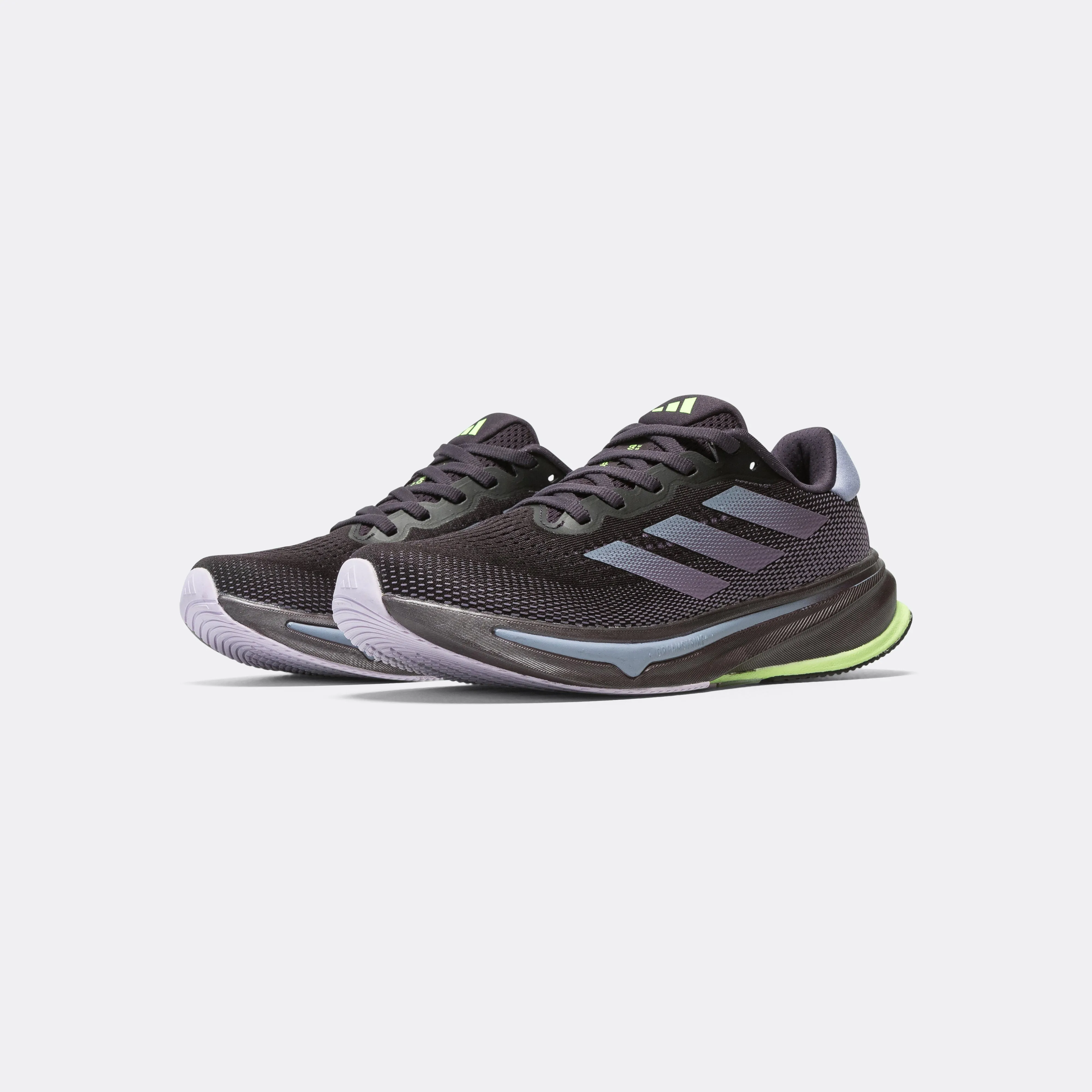 Play Step Womens Supernova Rise - Aurora Black/Violet-Green Spark