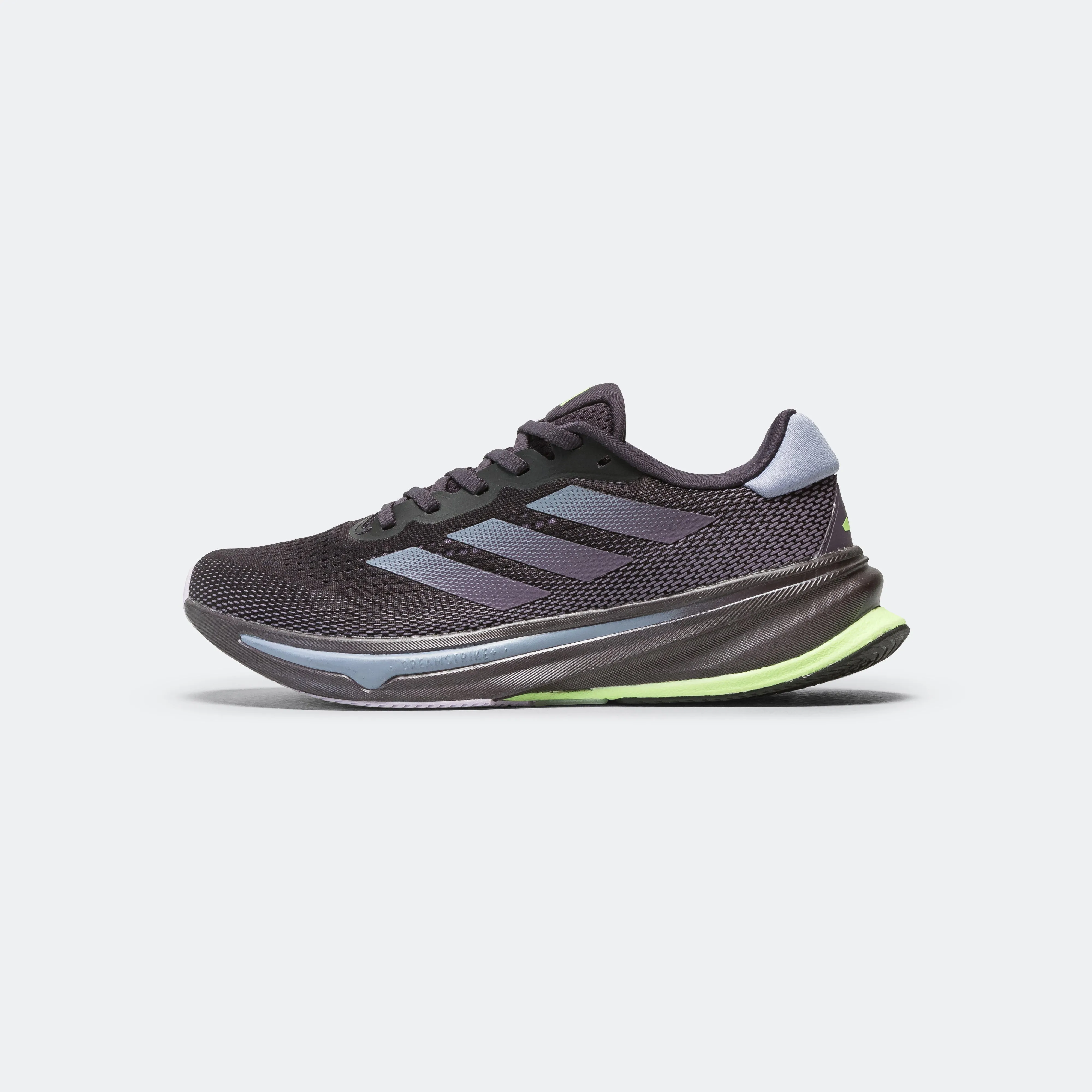 High Quality Leather Ankle friendly Womens Supernova Rise - Aurora Black/Violet-Green Spark