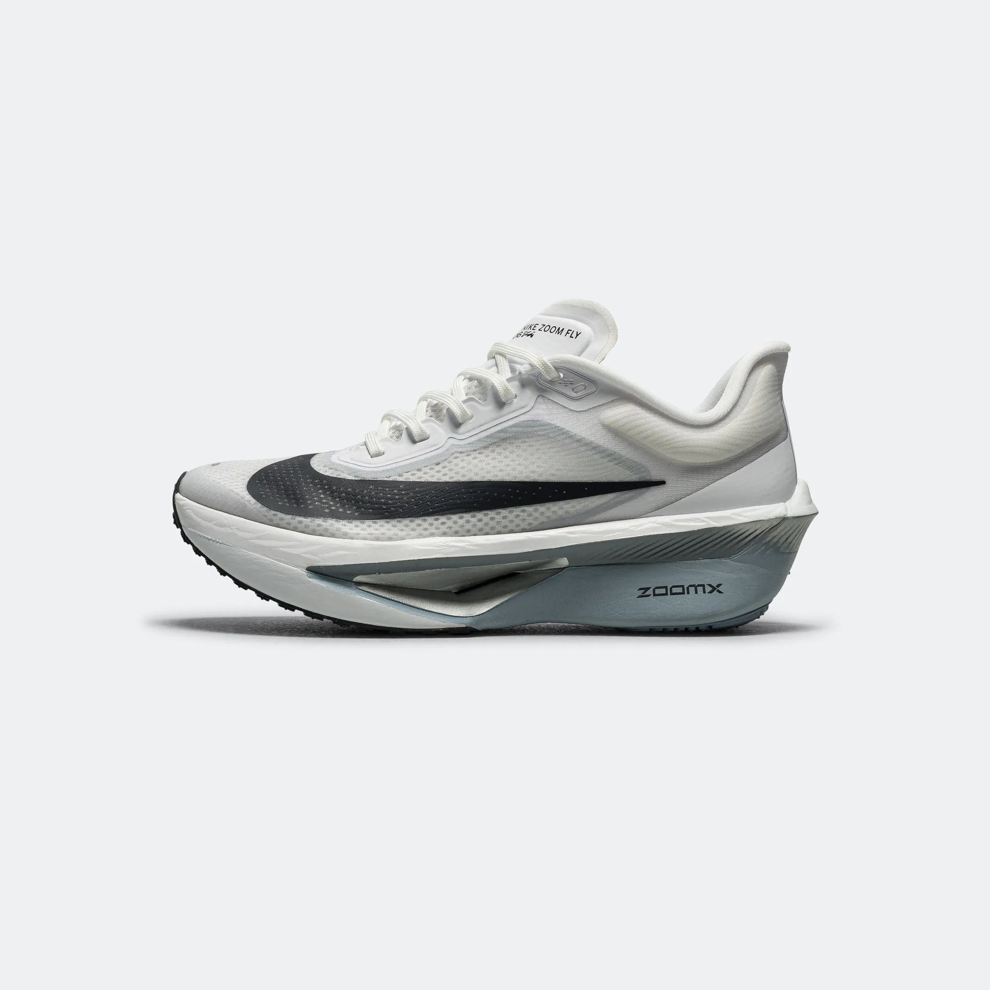 Womens Zoom Fly 6 - White/Gridiron-Pure Platinum Everyday Look