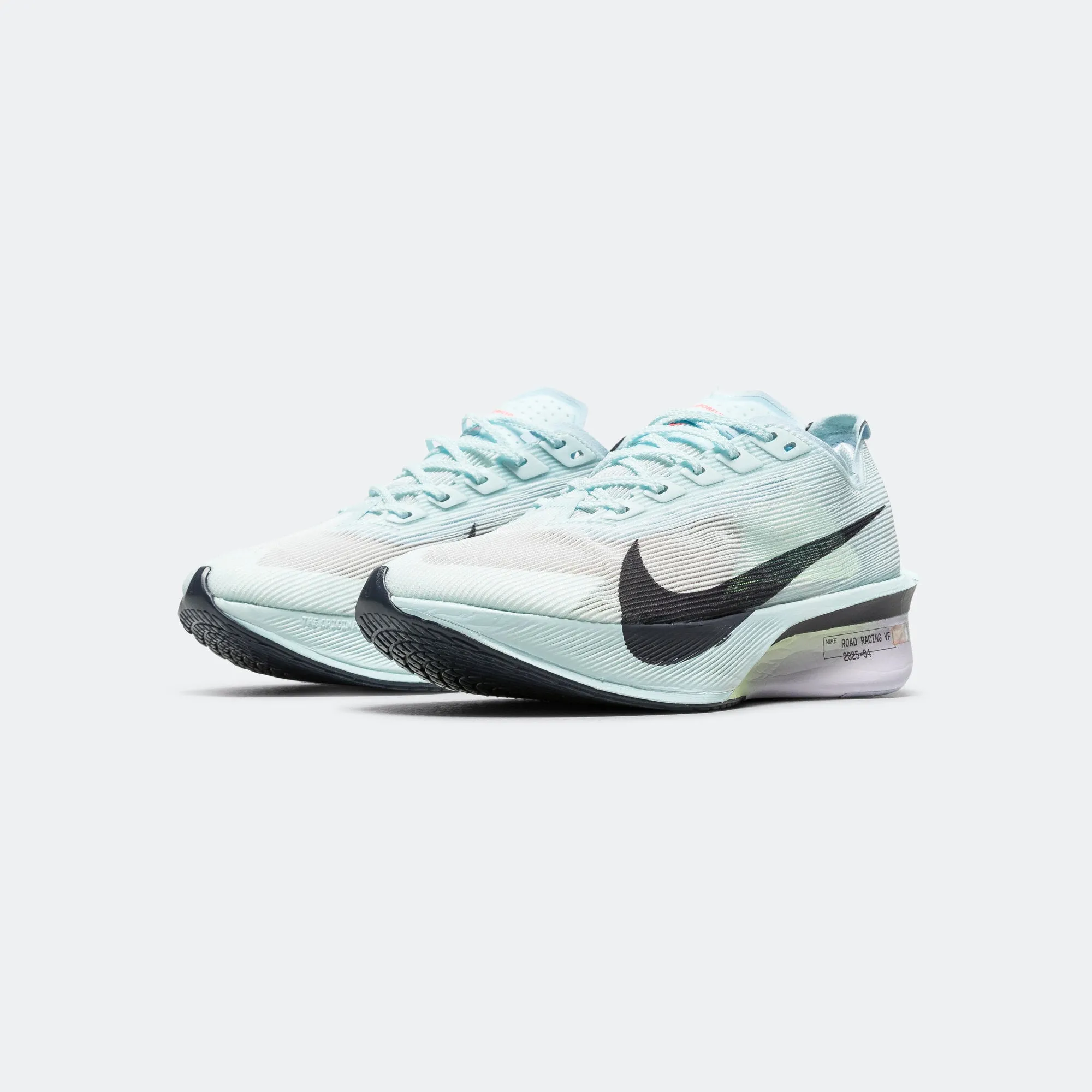 Womens ZoomX Vaporfly Next% 4 - Glacier Blue/Gridiron- Blue Tint Mild Support