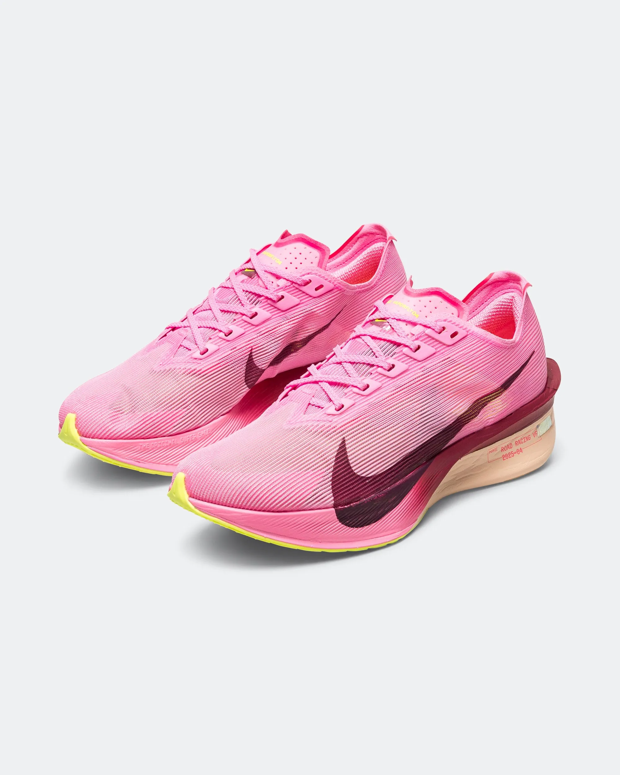 Busy Lifestyle Adjustable lacing Womens ZoomX Vaporfly Next% 4 - Pink Spell/Bordeaux-Hyper Pink-Volt
