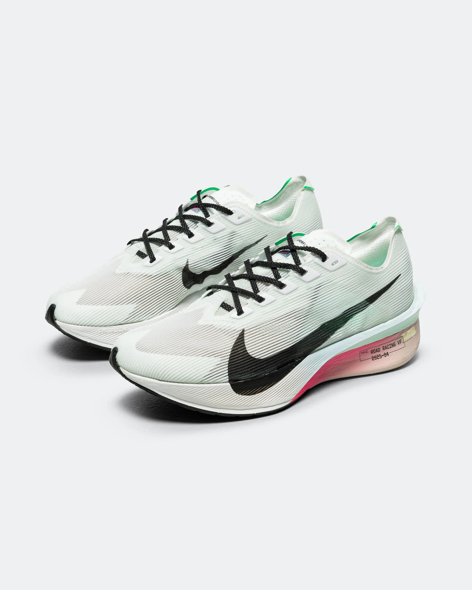 Womens ZoomX Vaporfly Next% 4 - White/Black-Hyper Pink-Mint Foam Padded Tongue Design Wear Anywhere